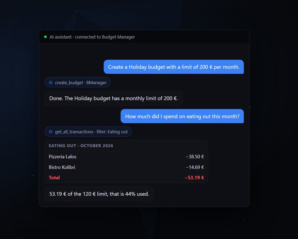 AI assistant, API and mobile